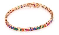 Bracelet Forever Gioielli Woman Tennis in Silver Agata FGBR00129 - FGBR00129